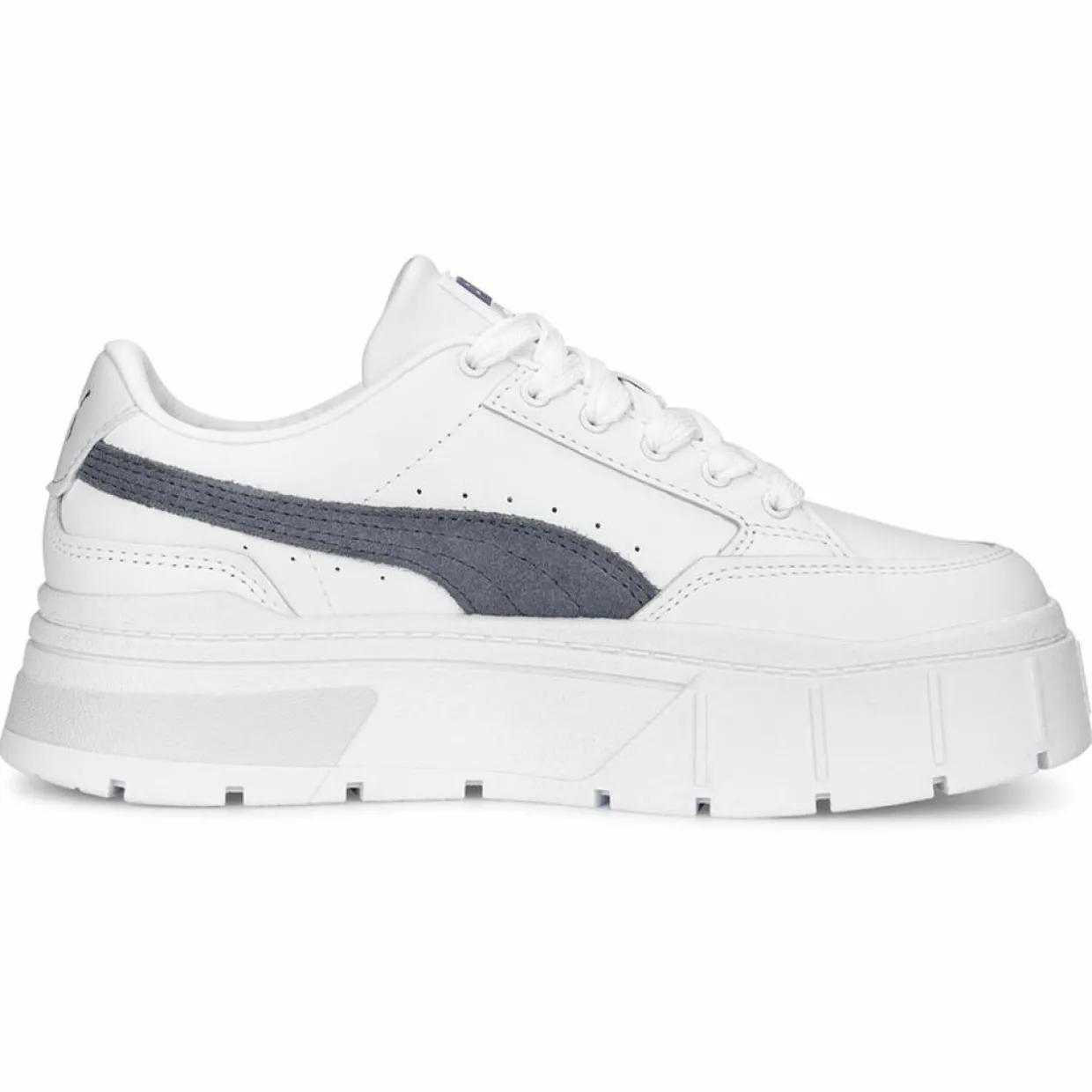 Femme Puma Baskets^Baskets en Cuir Mayze Stack blanches