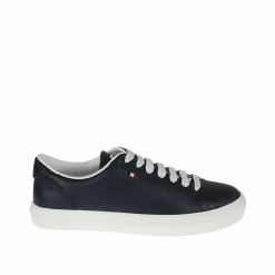 Baskets en cuir Monaco bleues-Moncler Online