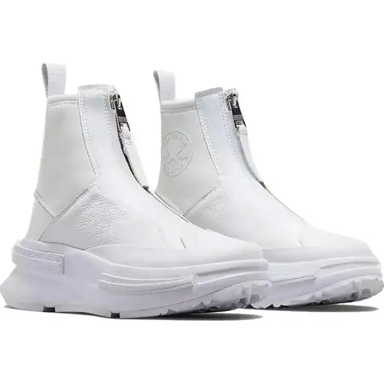 Baskets en Cuir Run Star Legacy Chelsea Luxe blanches-Converse