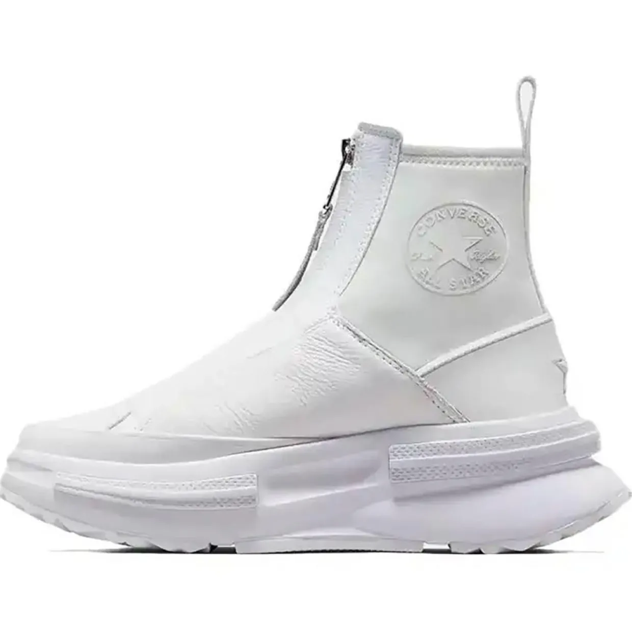 Baskets en Cuir Run Star Legacy Chelsea Luxe blanches-Converse