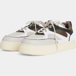 Baskets en Cuir Sidney blanc/marron-Eytys Sale
