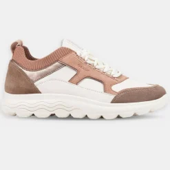 Femme Geox Baskets^Baskets en Cuir Spherica multicolores