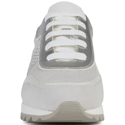 Femme Geox Baskets^Baskets en Cuir Tabelya blanc cassé/gris