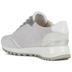 Femme Geox Baskets^Baskets en Cuir Tabelya blanc cassé/gris