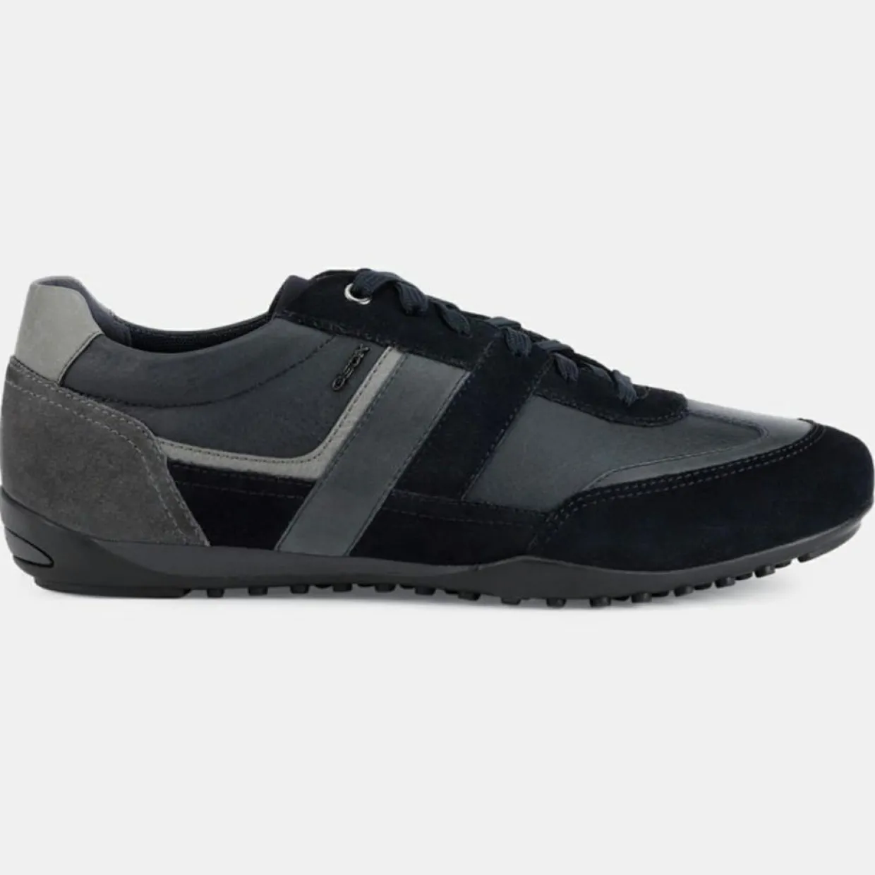 Baskets en Cuir Wells bleu/gris-Geox Best