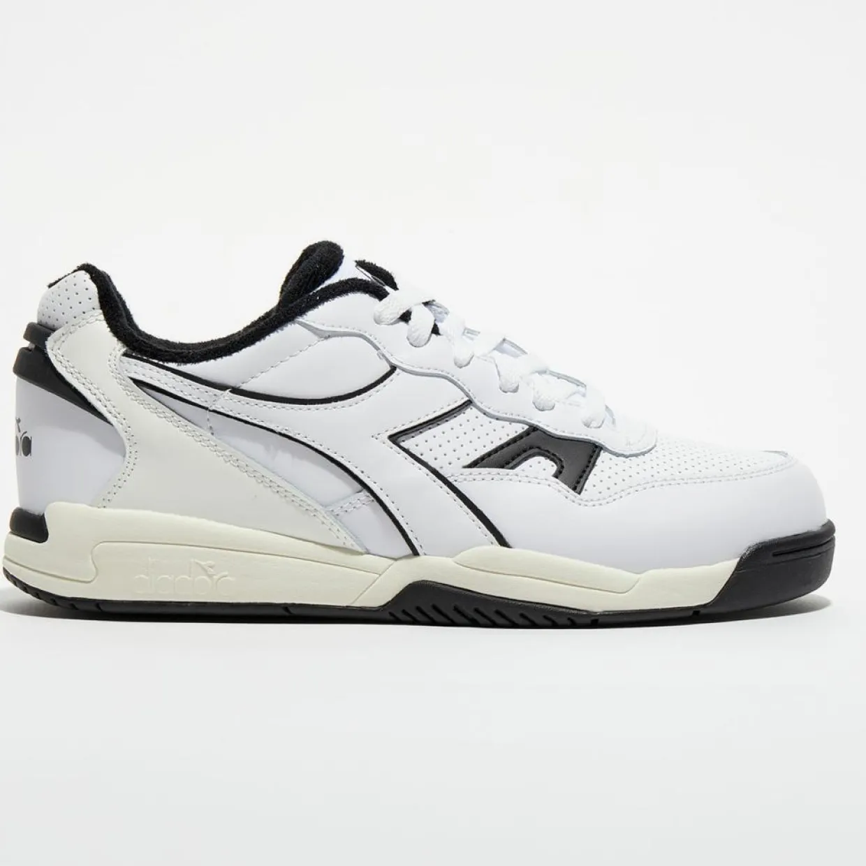 Baskets en Cuir Winner blanc/gris-Diadora Discount