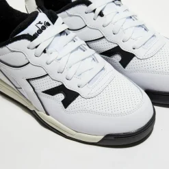 Baskets en Cuir Winner blanc/gris-Diadora Discount