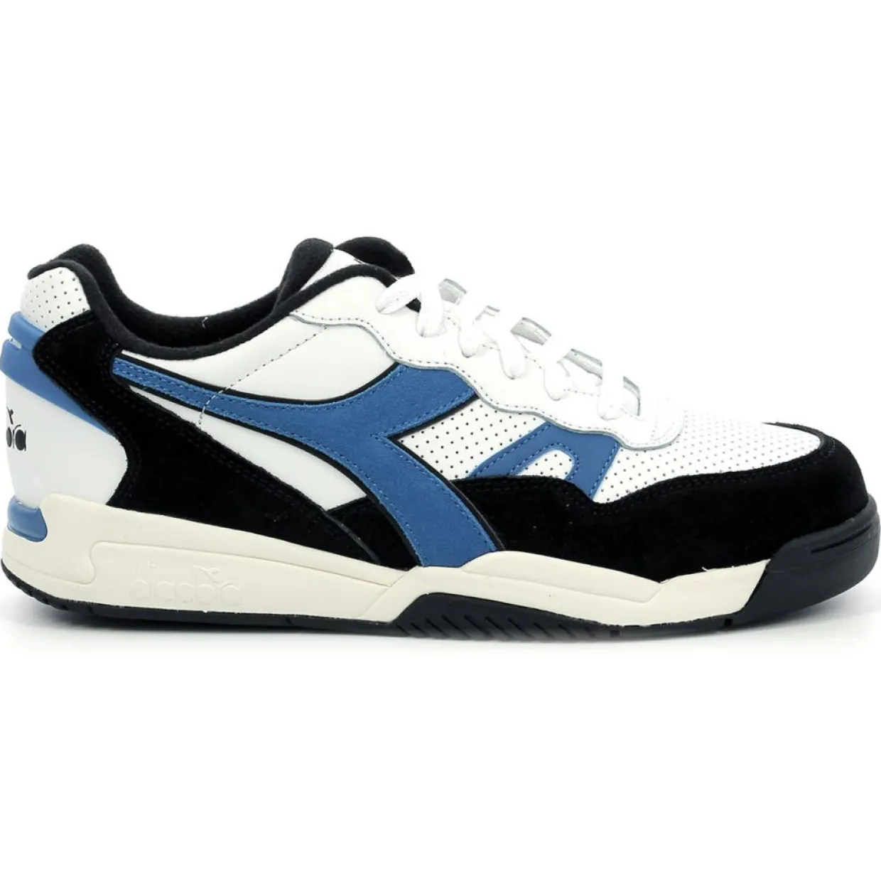Homme Diadora Baskets^Baskets en Cuir Winner Sl noir/bleu/blanc
