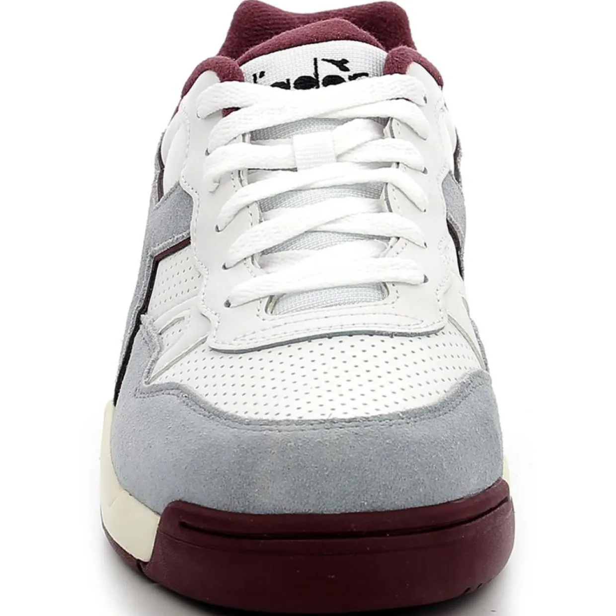 Baskets en Cuir Winner Sl gris/blanc/rouge-Diadora Online