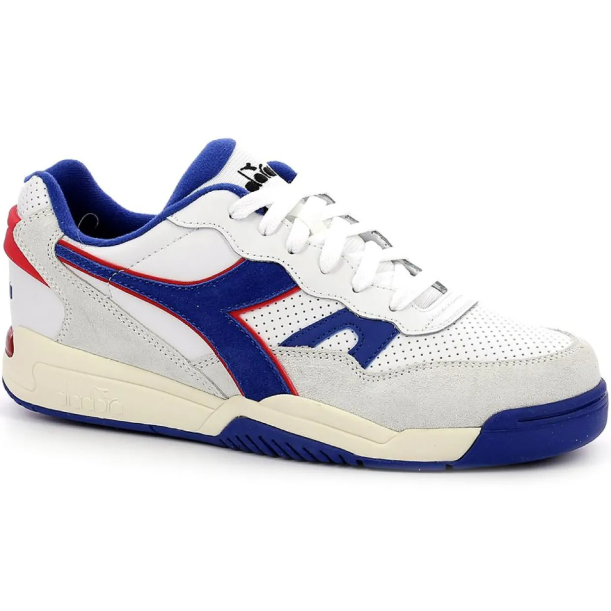 Baskets en Cuir Winner Sl blanc/bleu-Diadora Online