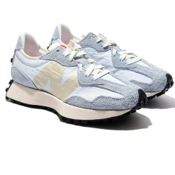 Homme New Balance Baskets^Baskets en Mesh & Velours de Cuir 327 bleues