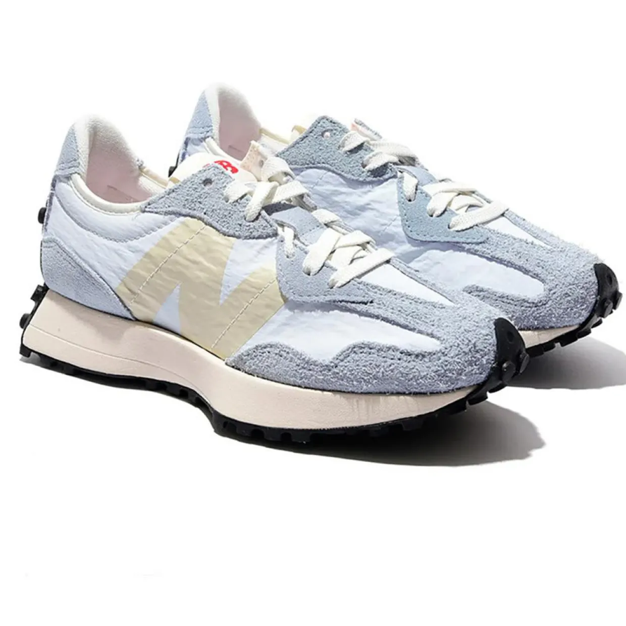 Homme New Balance Baskets^Baskets en Mesh & Velours de Cuir 327 bleues