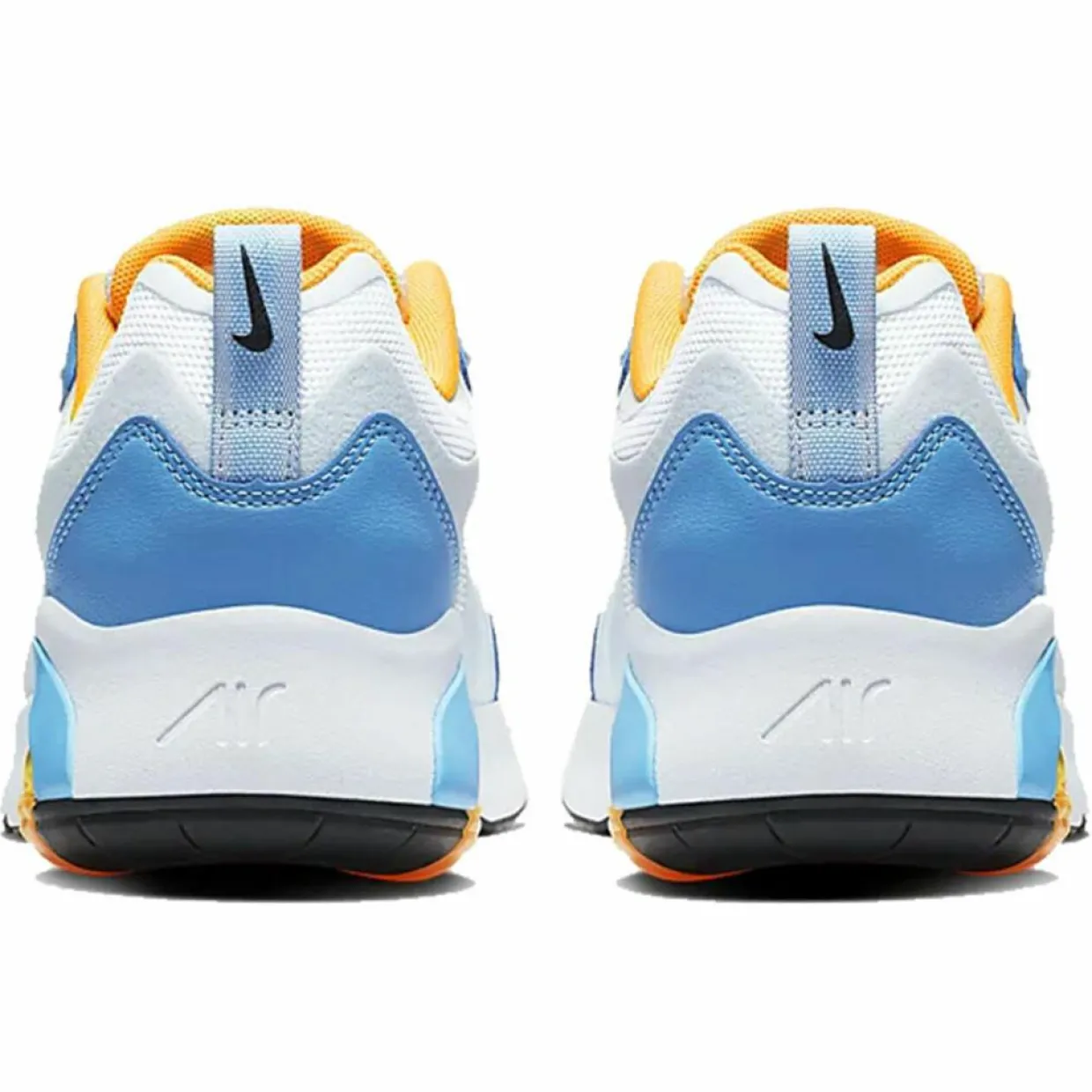Homme Nike Baskets^Baskets en Tissu & Cuir Air Max 200 blanc/bleu/orange