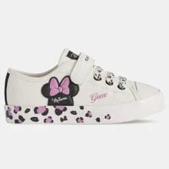 Enfant Geox Fille^Baskets en Toile Ciak X Disney blanches