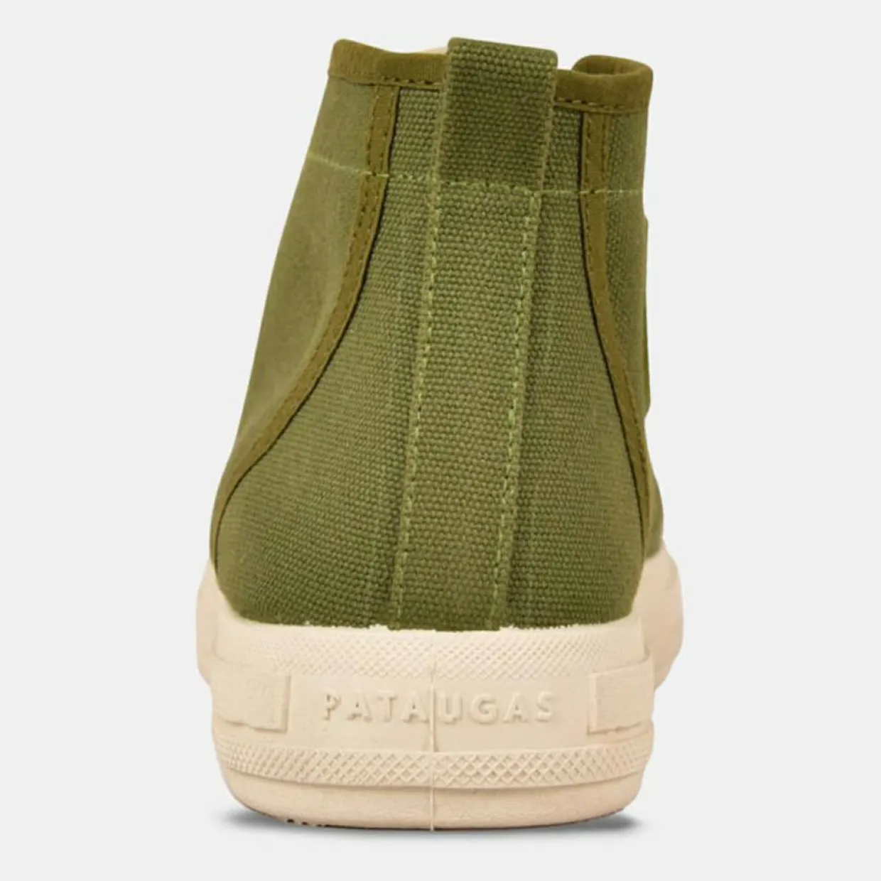 Femme Pataugas Baskets^Baskets en Toile de Coton recyclé Etche vertes