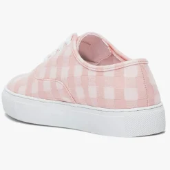 Femme Bocage Baskets^Baskets en Toile Nikolaus vichy rose corail
