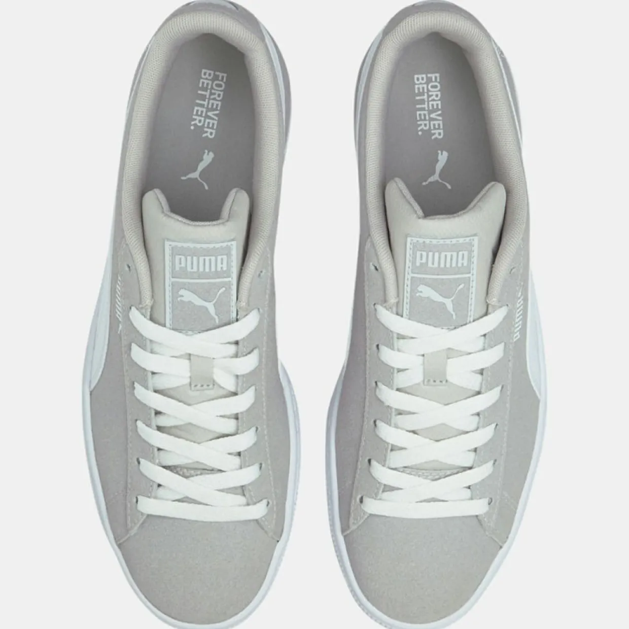 Homme Puma Baskets^Baskets en Velours de Cuir Re:Style grises
