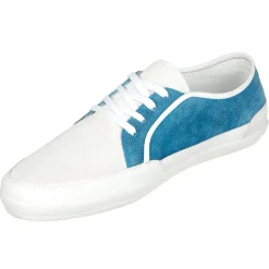 Baskets en Velours de Cuir bleu/blanc-Dolce & Gabbana New