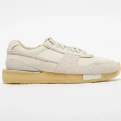 Femme Clarks Baskets^Baskets en Velours de Cuir Tor Run écrues