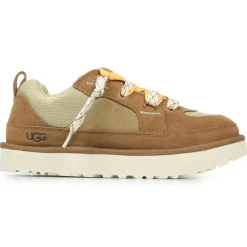 Homme Ugg Baskets^Baskets en Velours de Cuir Lo Lowmel marron
