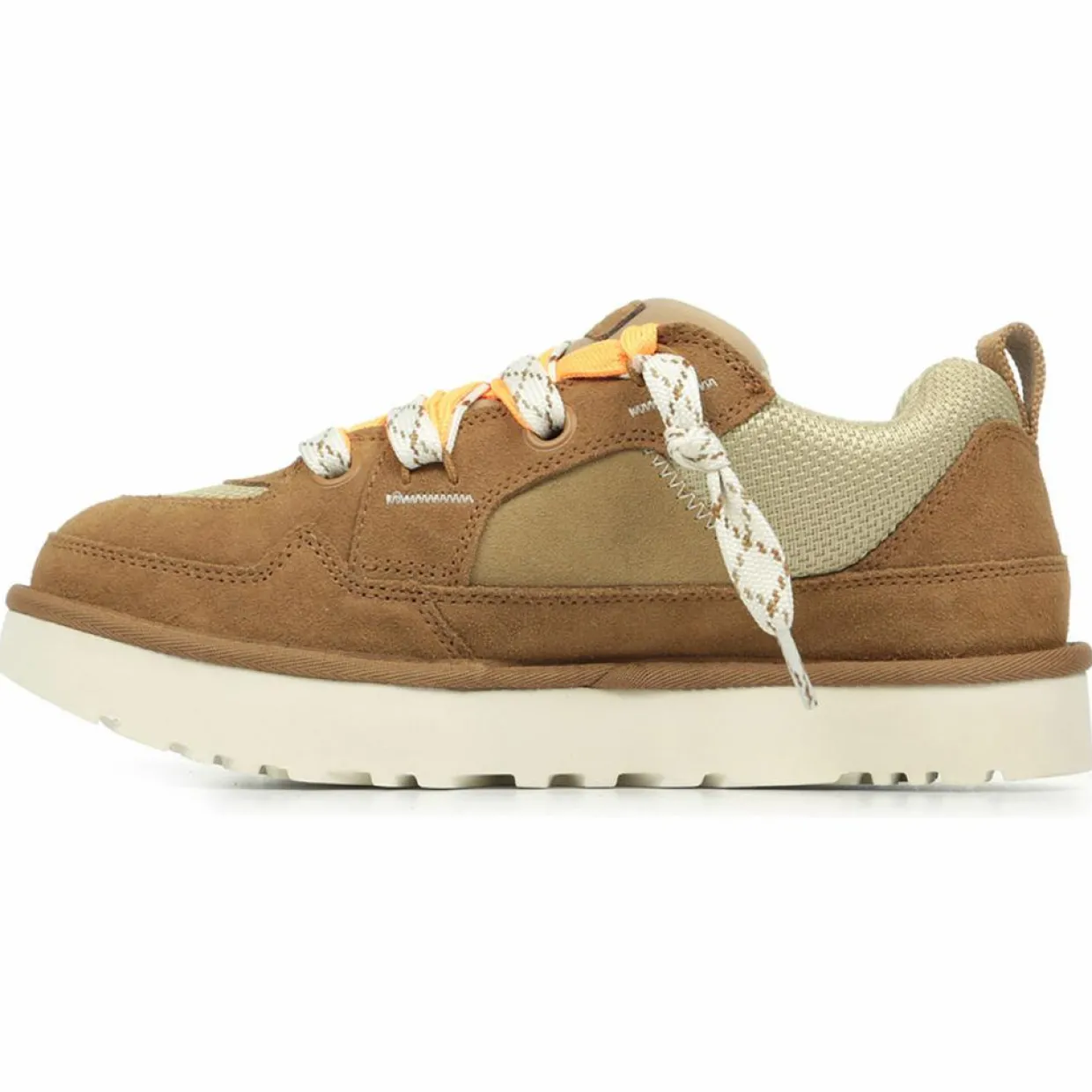 Homme Ugg Baskets^Baskets en Velours de Cuir Lo Lowmel marron
