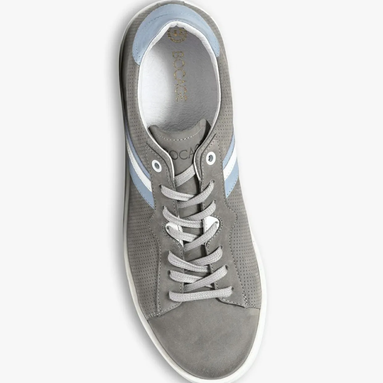 Homme Bocage Baskets^Baskets en Velours de Cuir Koumac grises