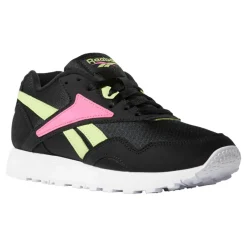 Baskets en Velours de Cuir & Mesh Rapide noir/vert/rose-Reebok