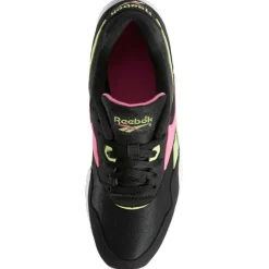 Baskets en Velours de Cuir & Mesh Rapide noir/vert/rose-Reebok