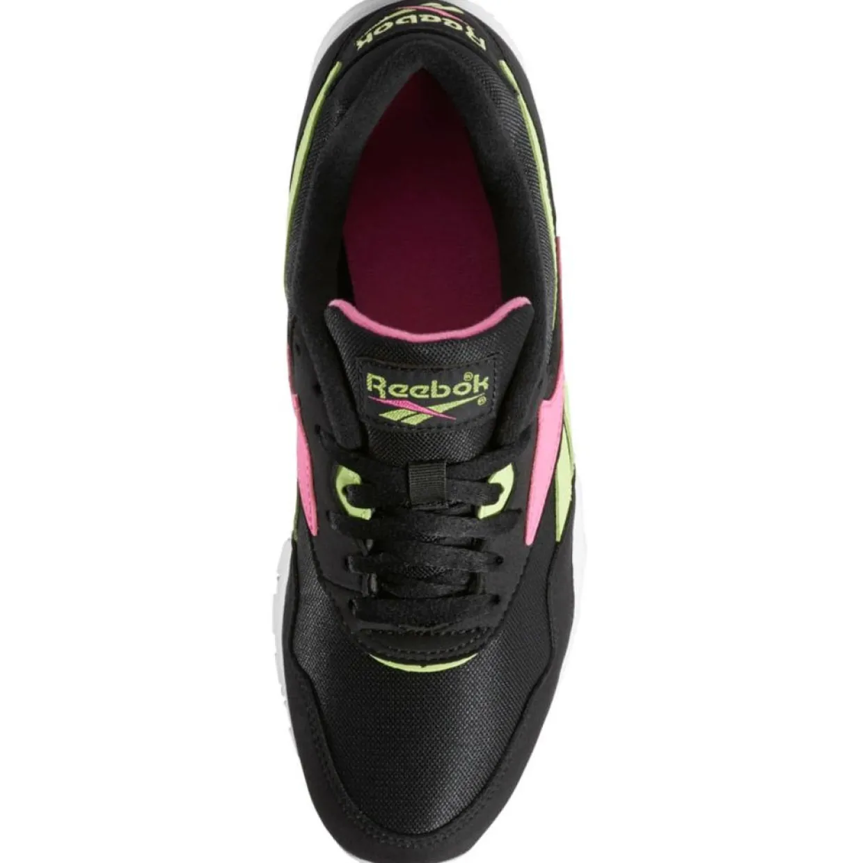 Baskets en Velours de Cuir & Mesh Rapide noir/vert/rose-Reebok