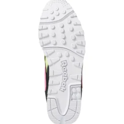 Baskets en Velours de Cuir & Mesh Rapide noir/vert/rose-Reebok
