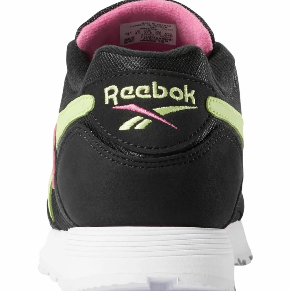 Baskets en Velours de Cuir & Mesh Rapide noir/vert/rose-Reebok