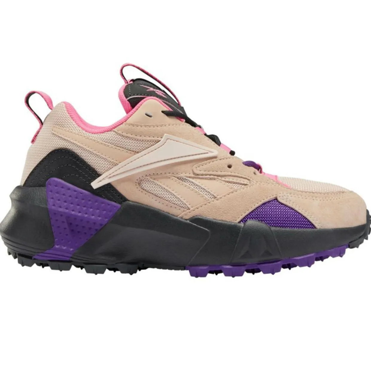 Baskets en Velours de Cuir & Mesh Aztrek Double Mix T rose/violet-Reebok Sale