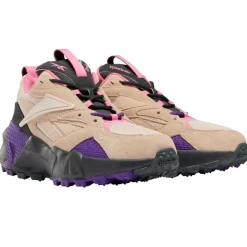 Baskets en Velours de Cuir & Mesh Aztrek Double Mix T rose/violet-Reebok Sale
