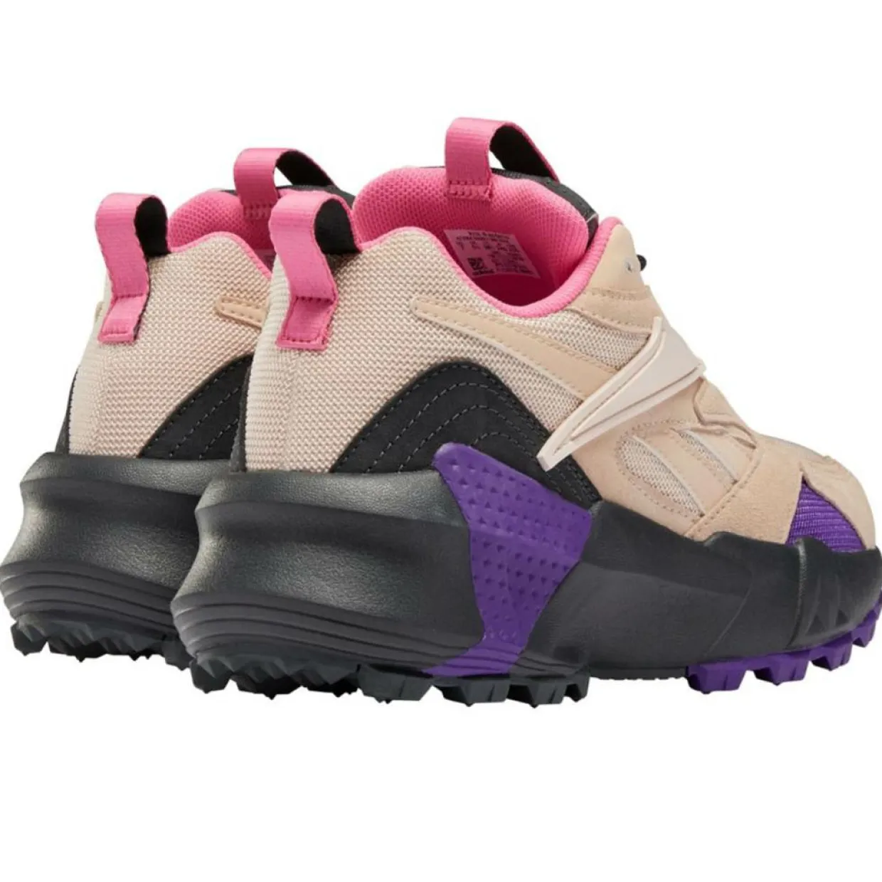 Baskets en Velours de Cuir & Mesh Aztrek Double Mix T rose/violet-Reebok Sale