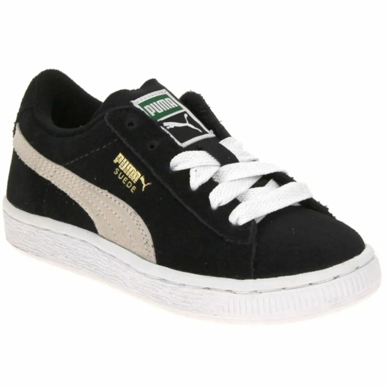 Baskets en Velours de Cuir à lacets noires-Puma Best