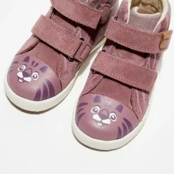 Baskets en Velours de Cuir Kilwi x WWF rose foncé-Geox Discount