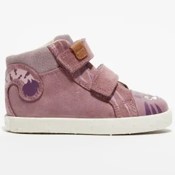 Baskets en Velours de Cuir Kilwi x WWF rose foncé-Geox Discount