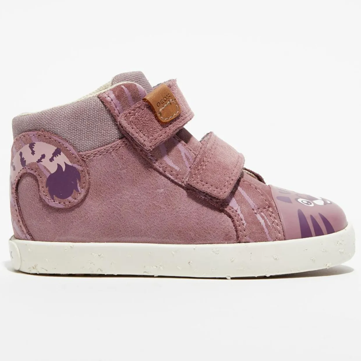 Baskets en Velours de Cuir Kilwi x WWF rose foncé-Geox Discount