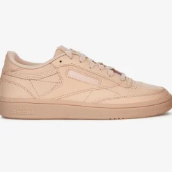 Baskets en Velours de Cuir Club C 85 Suede J4 rose clair-Reebok New