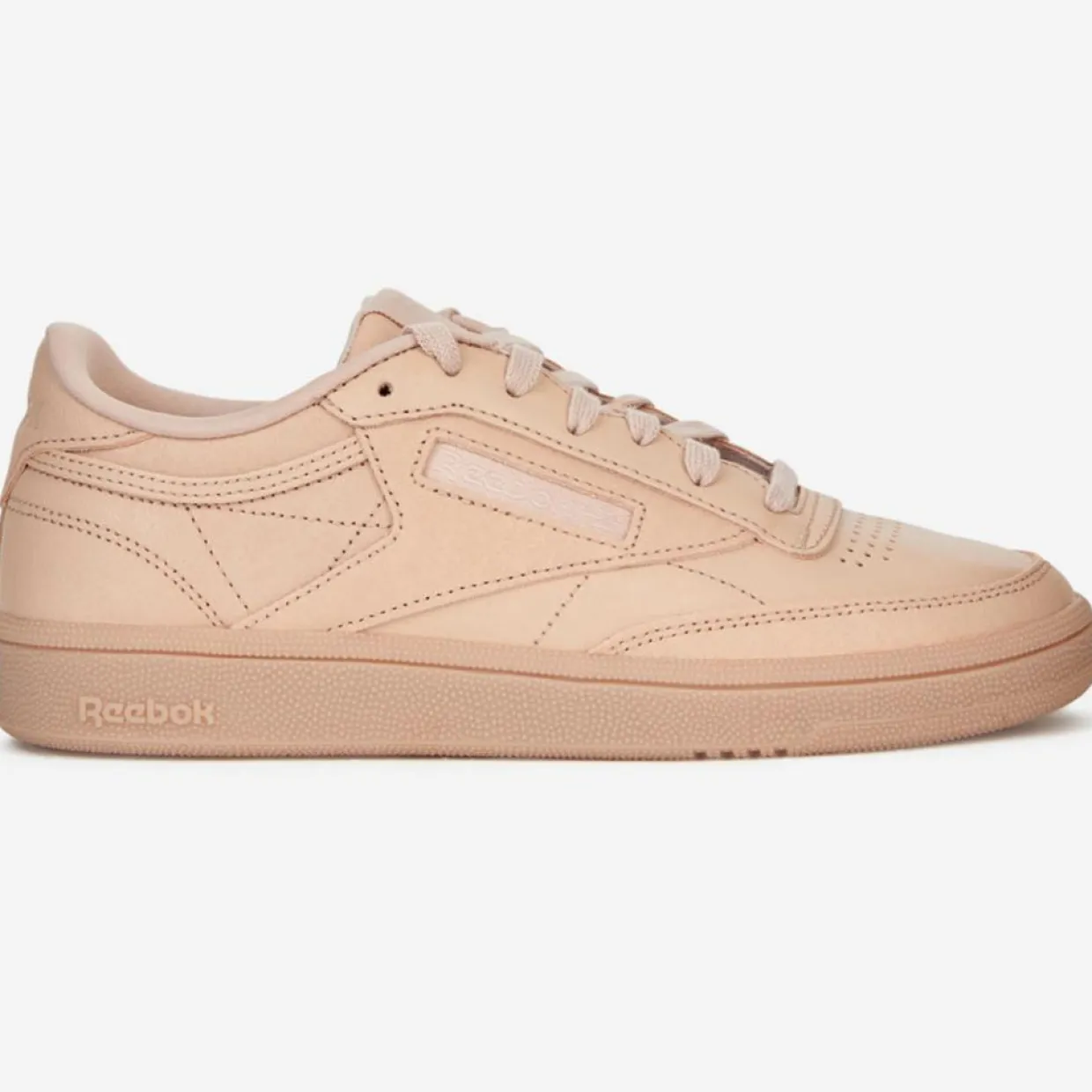 Baskets en Velours de Cuir Club C 85 Suede J4 rose clair-Reebok New