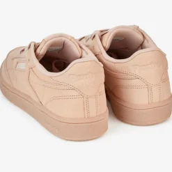 Baskets en Velours de Cuir Club C 85 Suede J4 rose clair-Reebok New