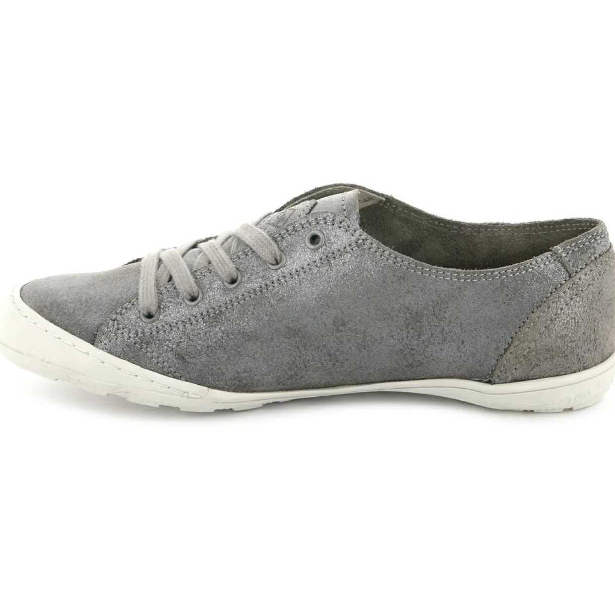 Baskets en Velours de Cuir irisé Game grises-Palladium Online