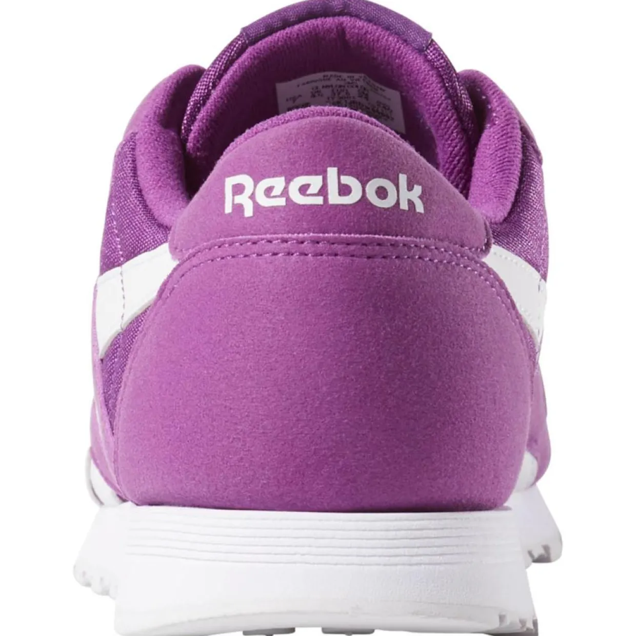 Baskets en Velours de Cuir et Mesh Classic Nylon violettes-Reebok New