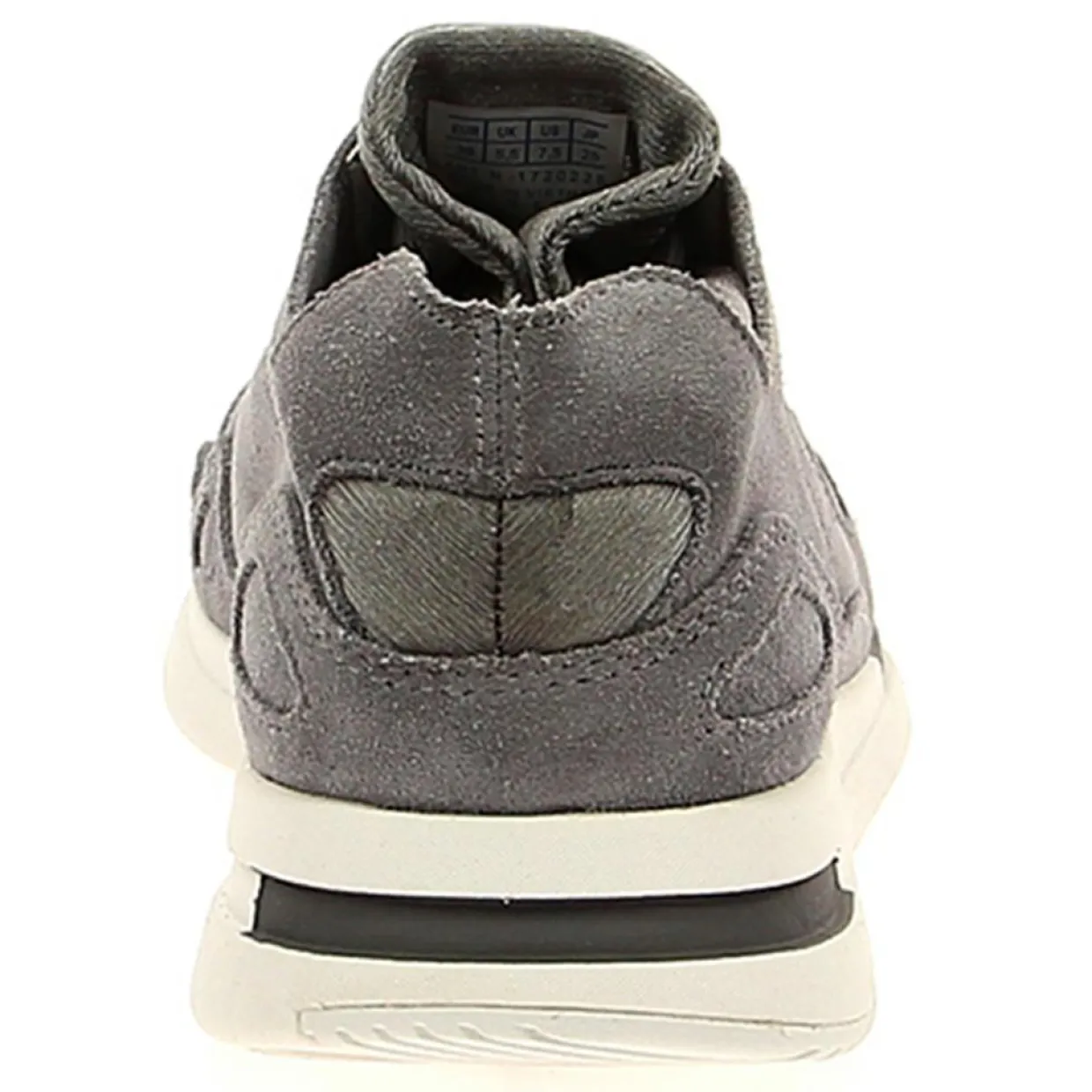 Baskets en Velours de Cuir Lcsr Flow grises-Le Coq Sportif