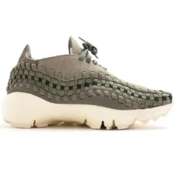 Baskets en Velours de Cuir Wmn Footscape Woven gris/vert/blanc-Nike