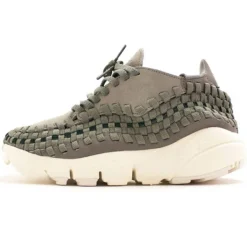 Baskets en Velours de Cuir Wmn Footscape Woven gris/vert/blanc-Nike