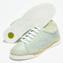 Femme Canal Saint Martin Baskets^Baskets espadrilles en Cuir Lancry vertes