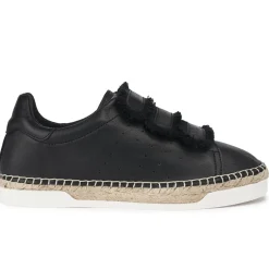 Femme Canal Saint Martin Baskets^Baskets espadrilles en Cuir Wonder Patty noires