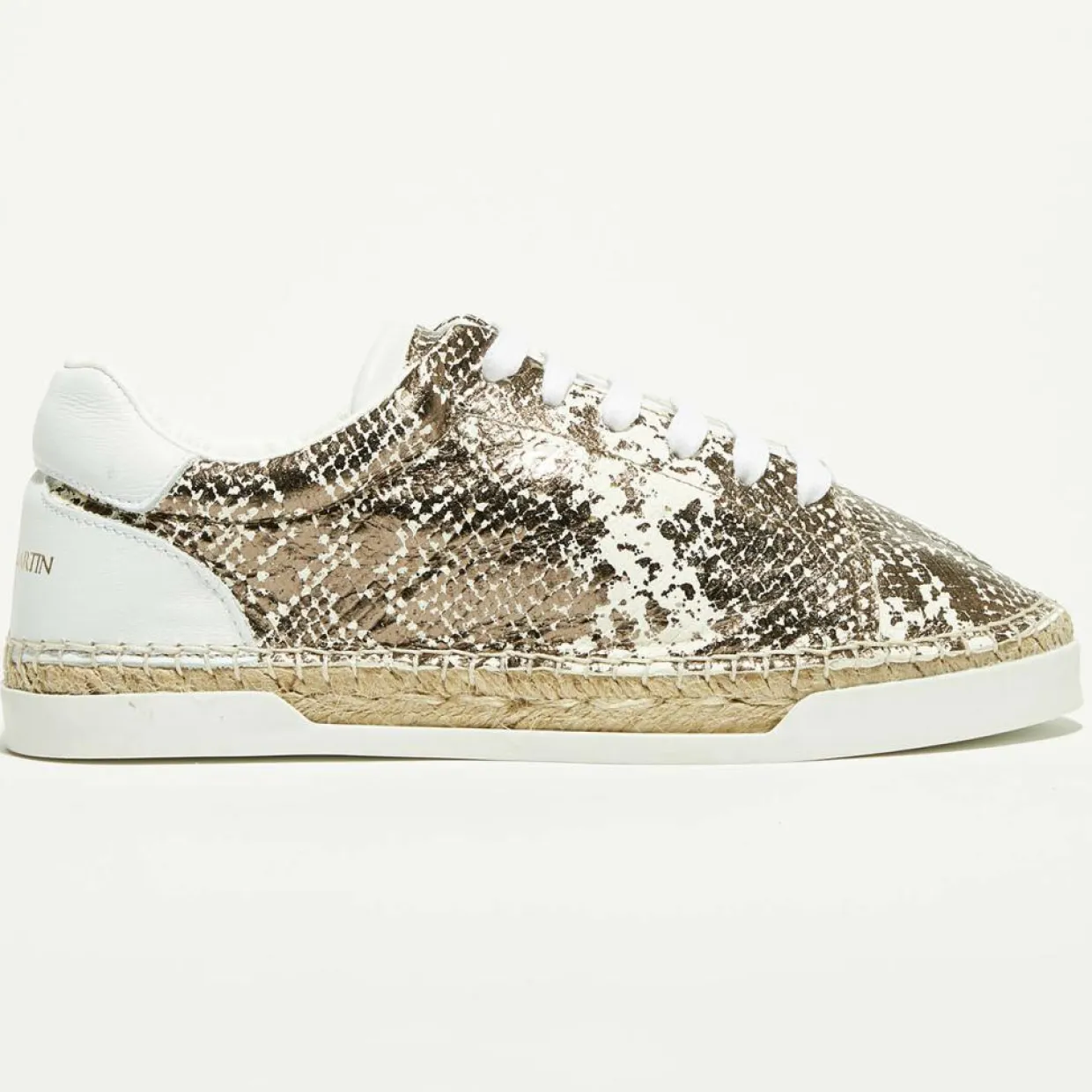 Femme Canal Saint Martin Baskets^Baskets espadrilles en Cuir Lancry python marron