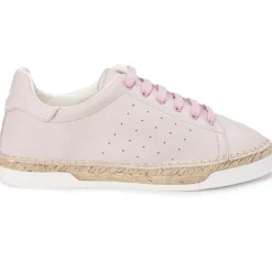 Baskets espadrilles en Cuir Lancry roses-Canal Saint Martin
